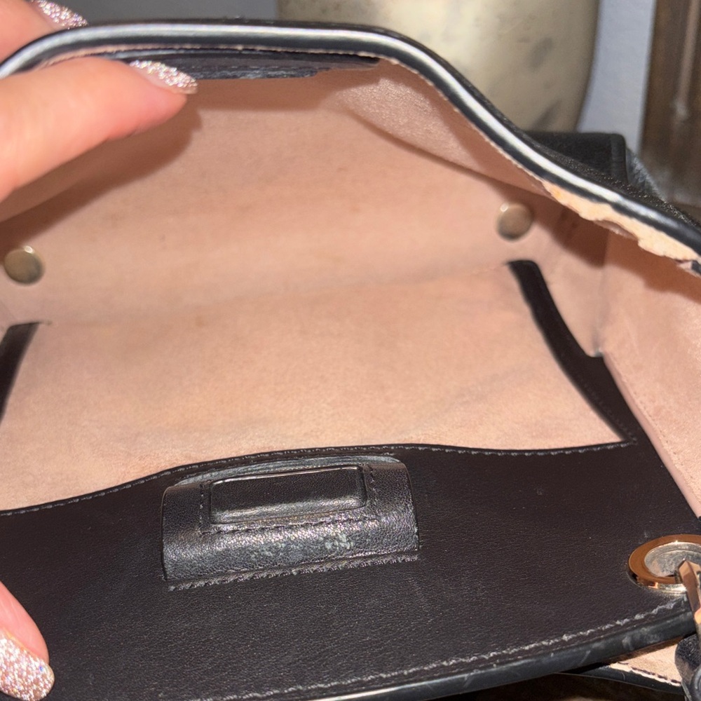 Kate Spade Black Textured Satchel Vintage - Picture 10 of 11